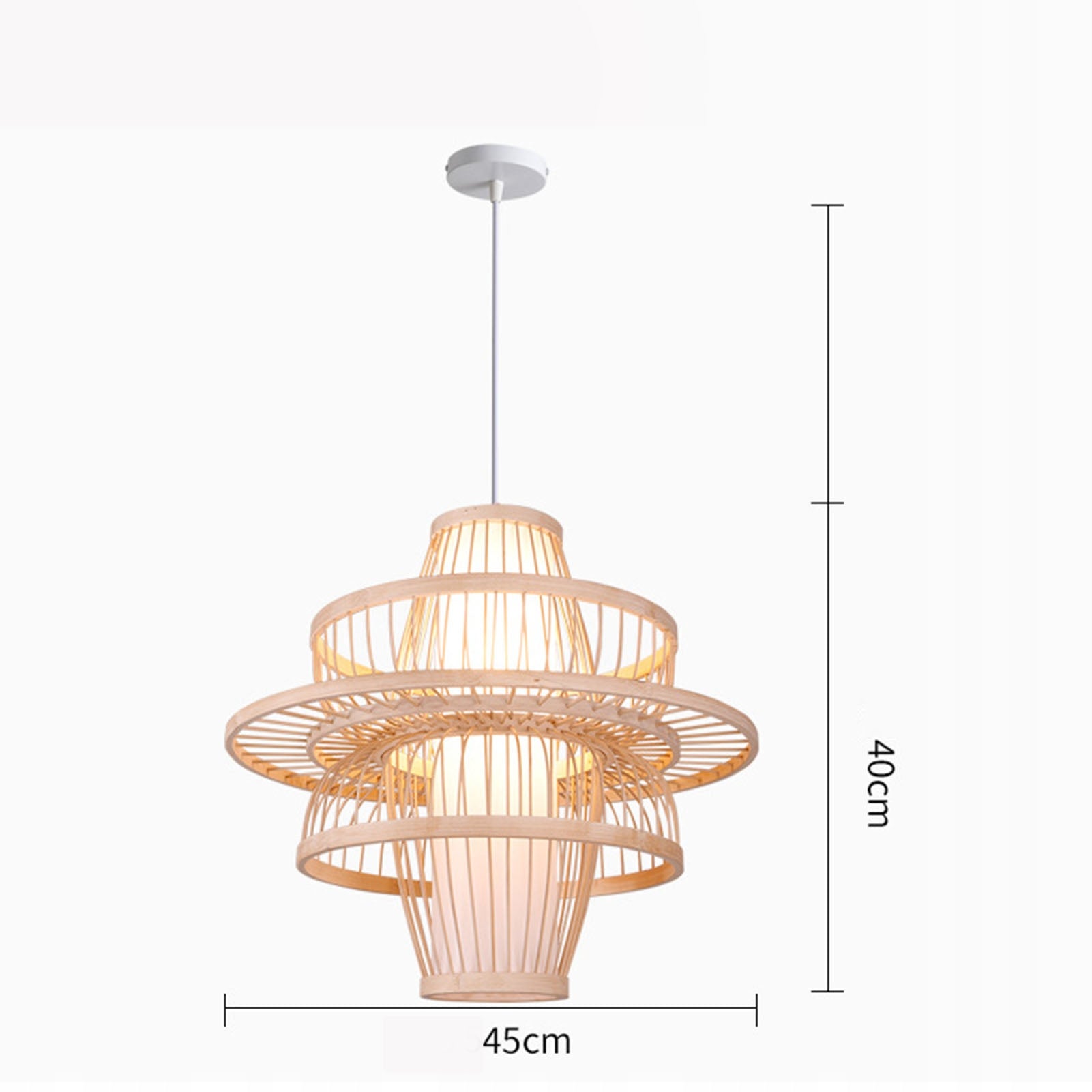 Bambukinė UV lemputė namų dekoracijai