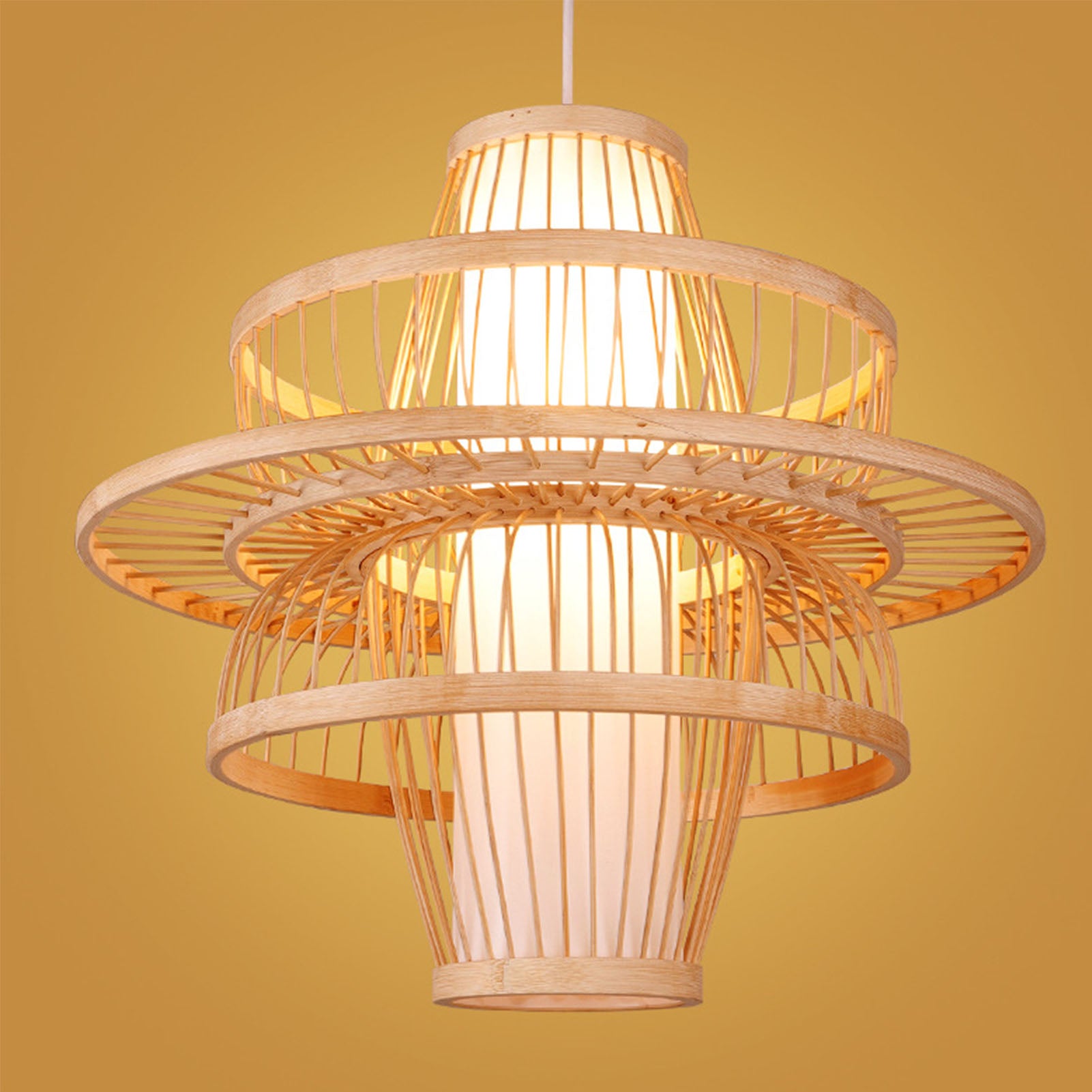 Bambukinė UV lemputė namų dekoracijai