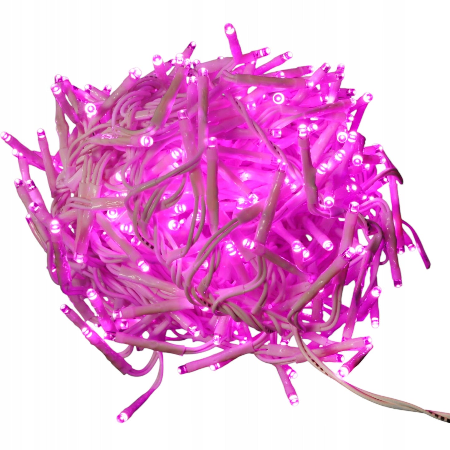 Kalėdinės lemputės 288 LED, guminio tipo, Cluster, rožinės, 2 m, KALĖDINĖ DEKORACIJA