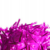 Kalėdinės lemputės 288 LED, guminio tipo, Cluster, rožinės, 2 m, KALĖDINĖ DEKORACIJA