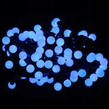 Kalėdinės lemputės ant laido 100 LED Mėlyni perliukai Šventinės