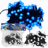 Kalėdinės lemputės ant laido 100 LED Mėlyni perliukai Šventinės