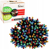 Kalėdinės lemputės, 200 vnt., įvairiaspalvės, vidaus, IP20