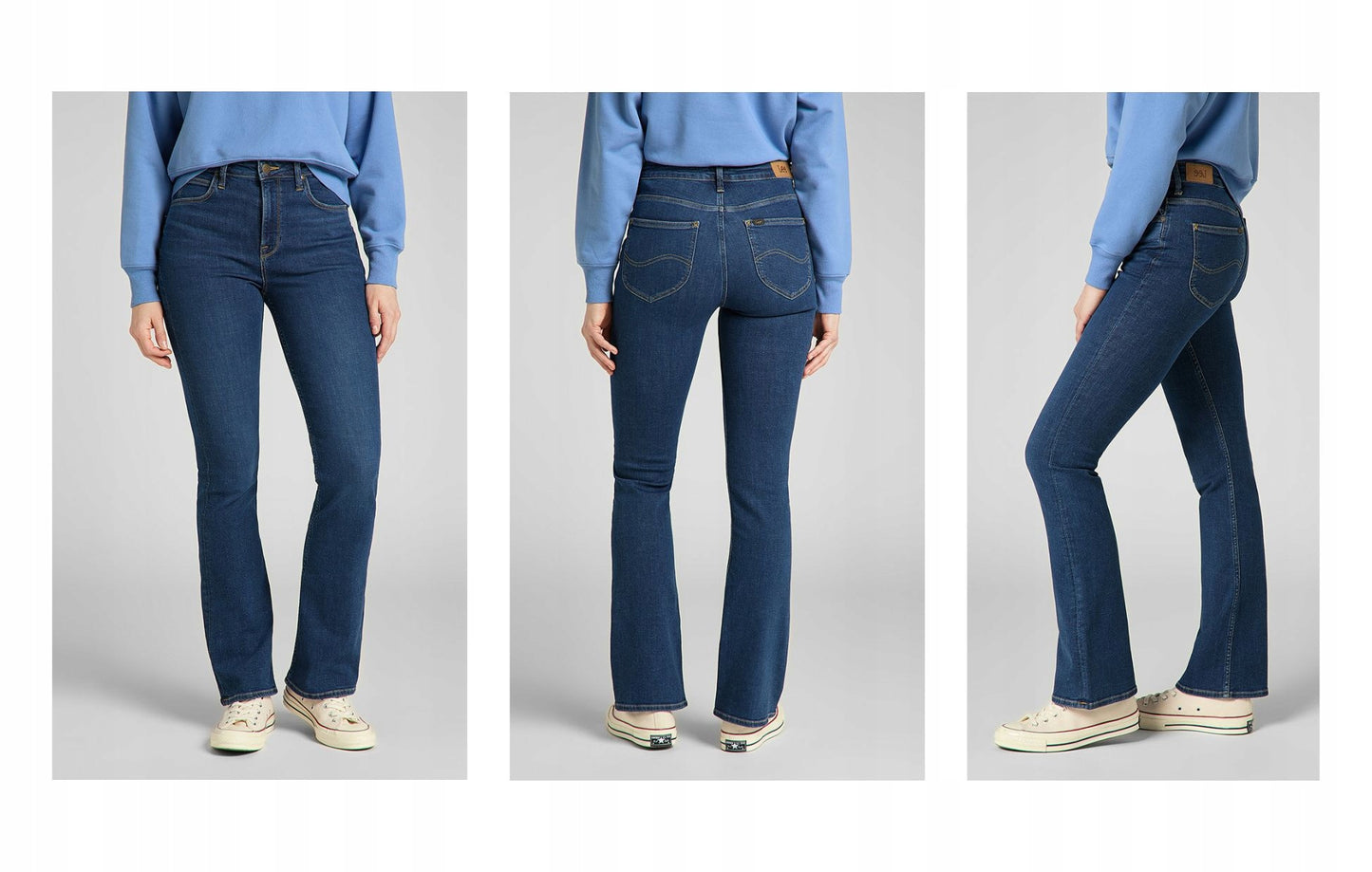 Lee BREESE BOOT bootcut Wave PLATĖJANČIOS MOTERIŠKOS DŽINSIKLĖS W28 L33