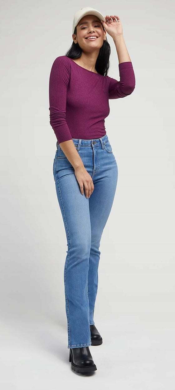 Lee BREESE BOOT bootcut Wave PLATĖJANČIOS MOTERIŠKOS DŽINSIKLĖS W28 L33
