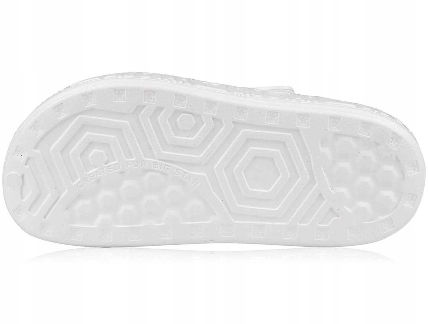 Lengvi moteriški mediniai klumpiniai šlepečiai BIG STAR sodo, paplūdimio, medicininiai balti 36