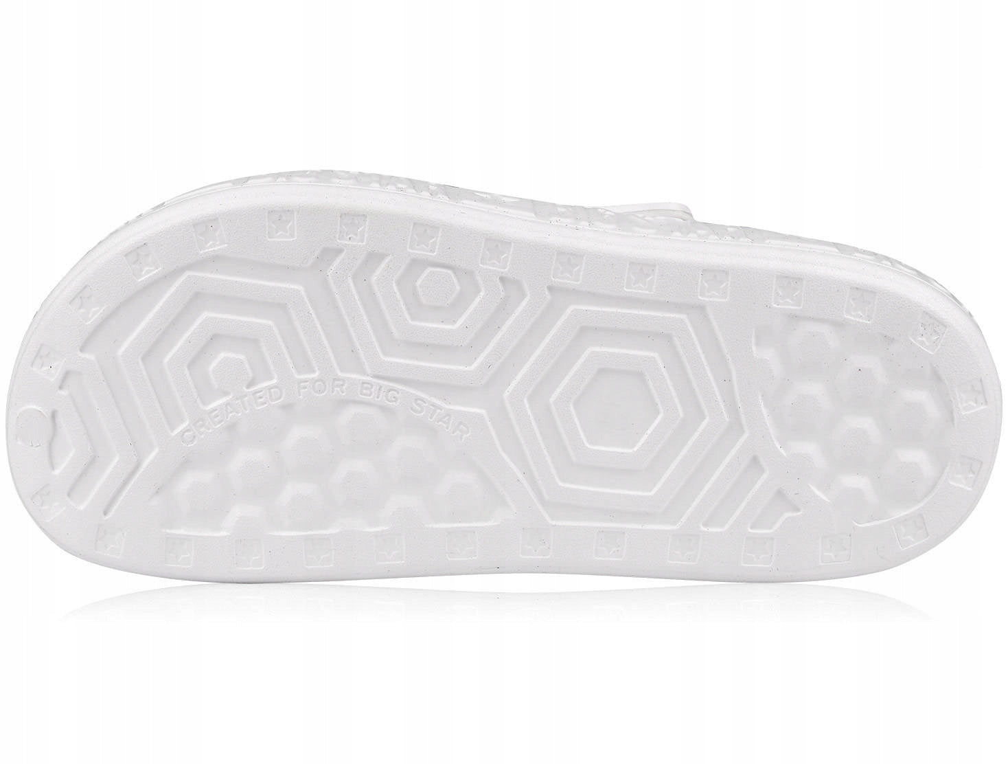 Lengvi moteriški mediniai klumpiniai šlepečiai BIG STAR sodo, paplūdimio, medicininiai balti 36