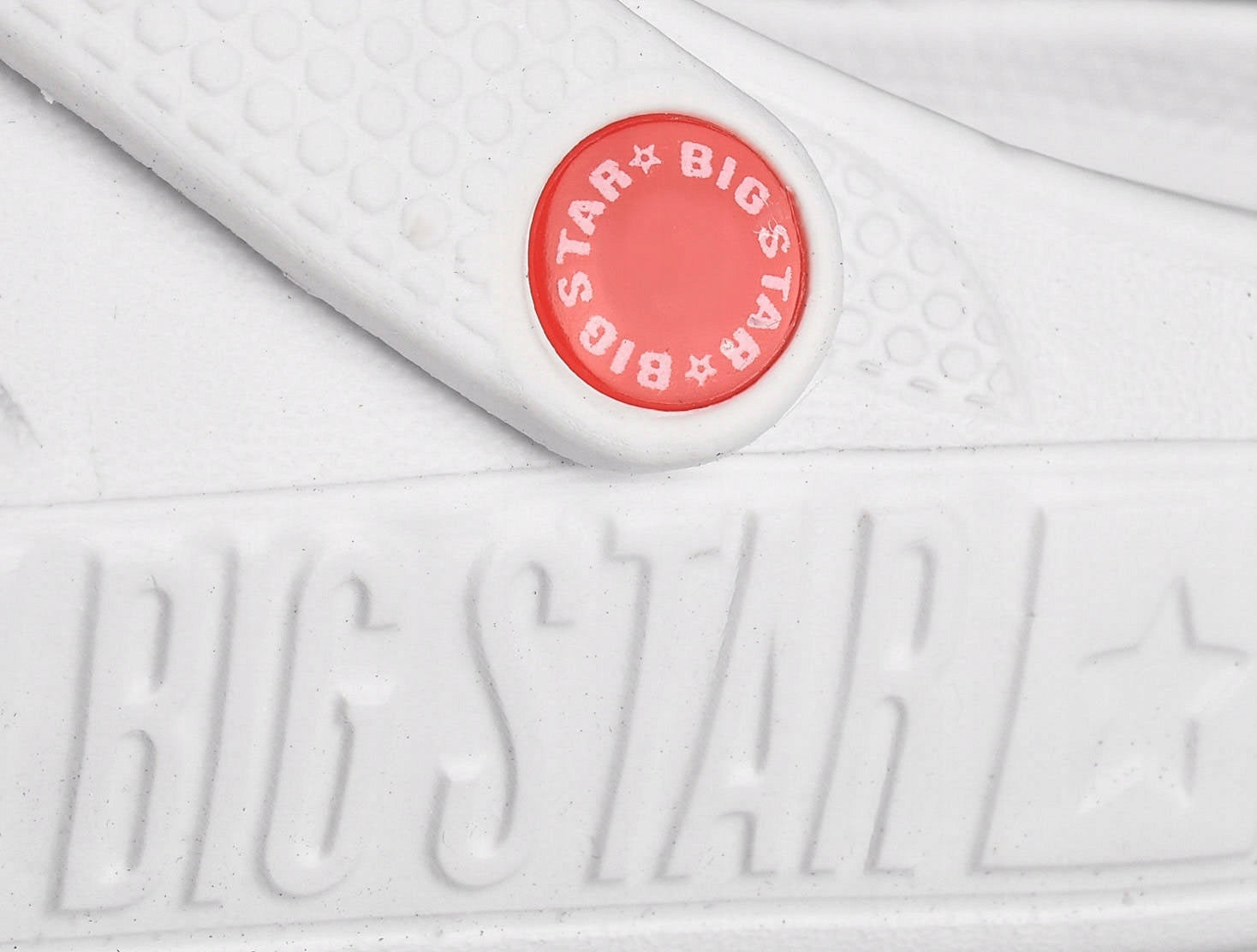 Lengvi moteriški mediniai klumpiniai šlepečiai BIG STAR sodo, paplūdimio, medicininiai balti 36