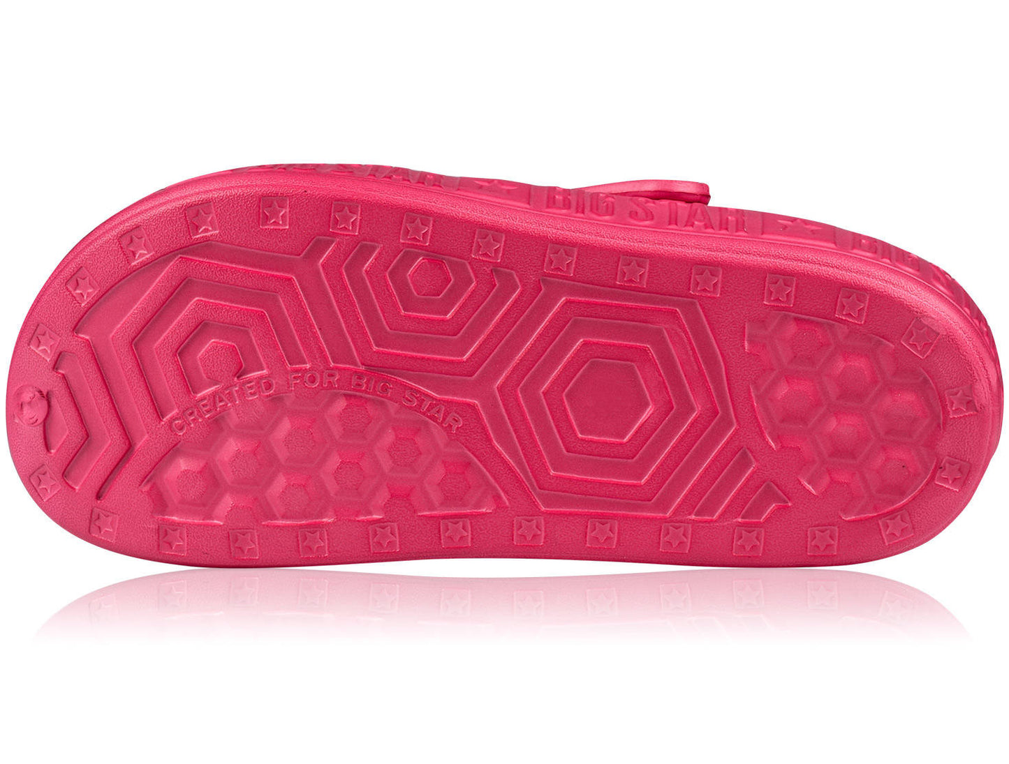 Lengvi moteriški "BIG STAR" šlepetės-klumpės, sodo, paplūdimio, putplasčio, fuksijų spalvos, 38 dydis