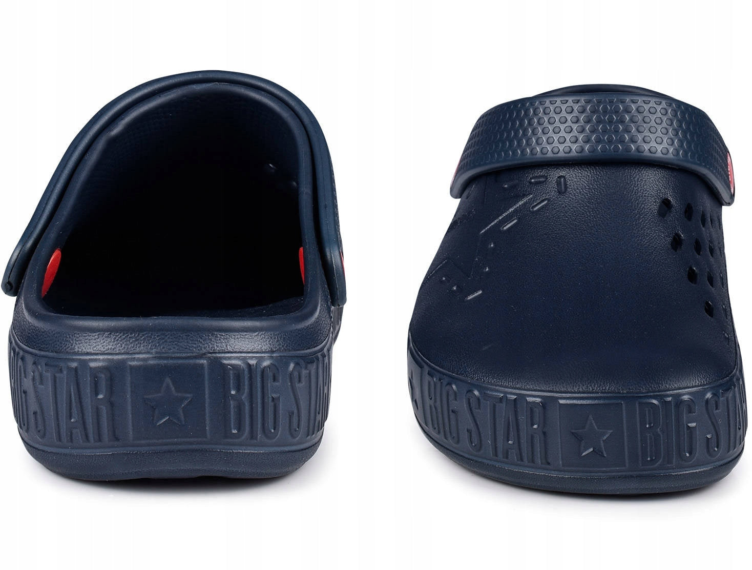 Lengvos moteriškos basutės, šlepetės BIG STAR sodui, paplūdimiui, putplasčio, tamsiai mėlynos, 39