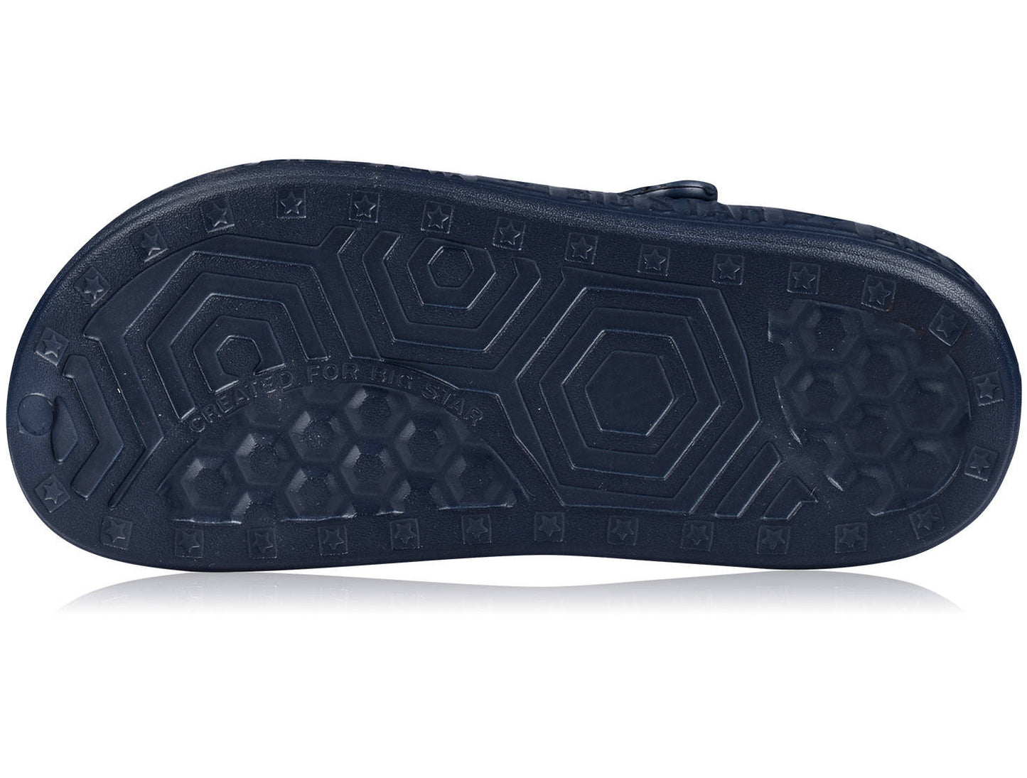 Lengvos moteriškos basutės, šlepetės BIG STAR sodui, paplūdimiui, putplasčio, tamsiai mėlynos, 39