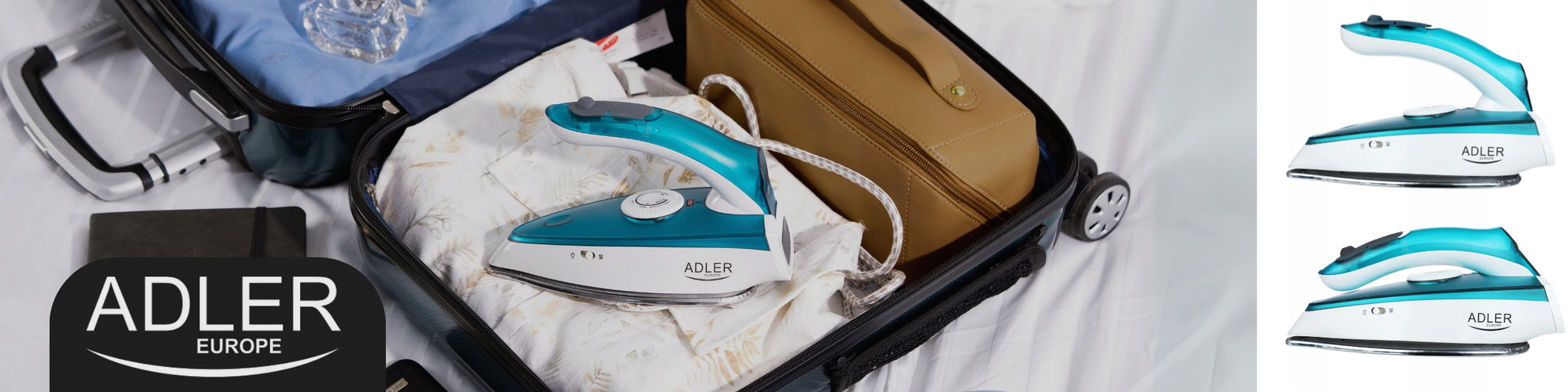 Mažas kelioninis sulankstomas lygintuvas 1700W, su garų funkcija, temperatūros reguliavimu