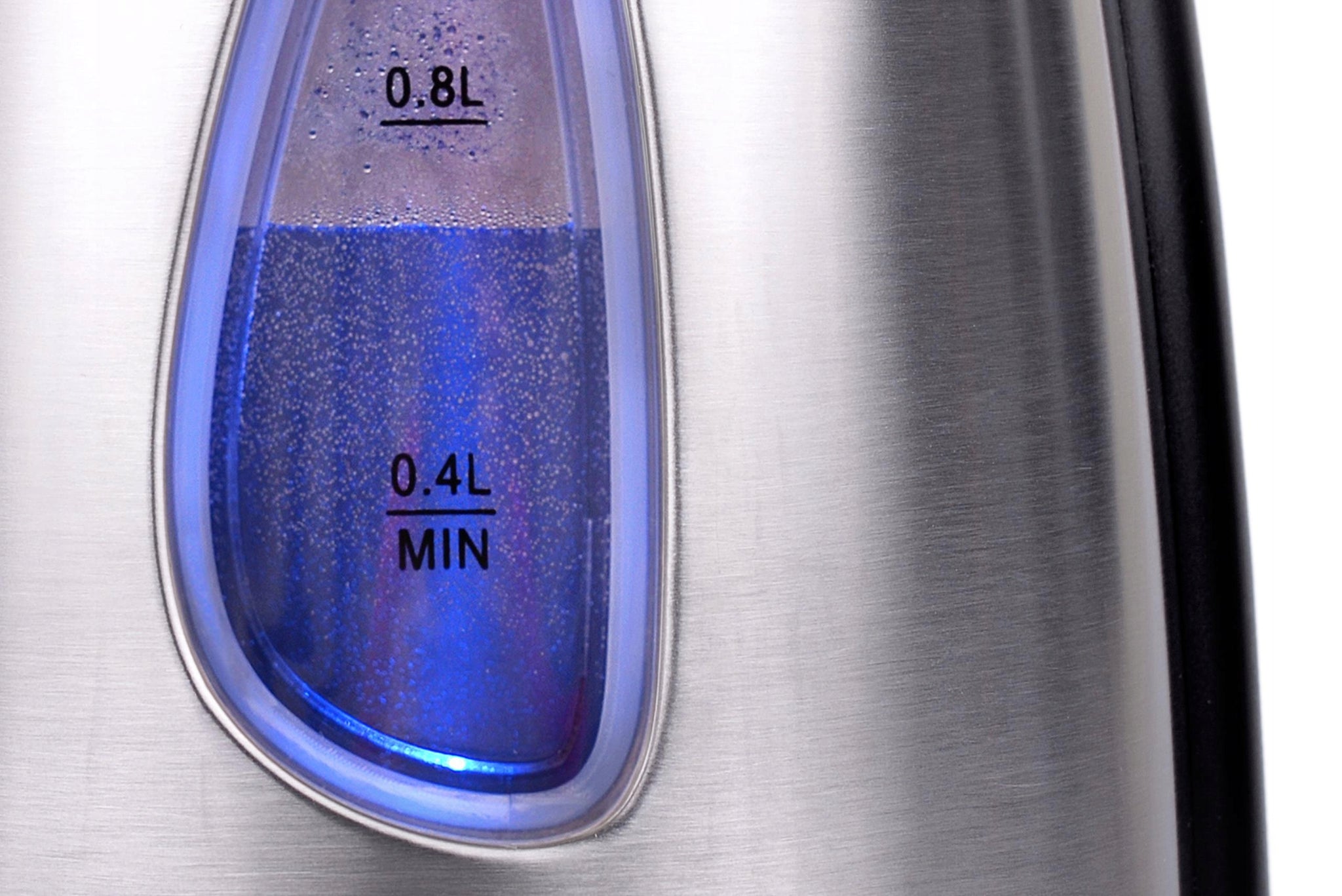 Mažas metalinis elektrinis virdulys 1L 1630W LED pašvietimas kalcio filtras