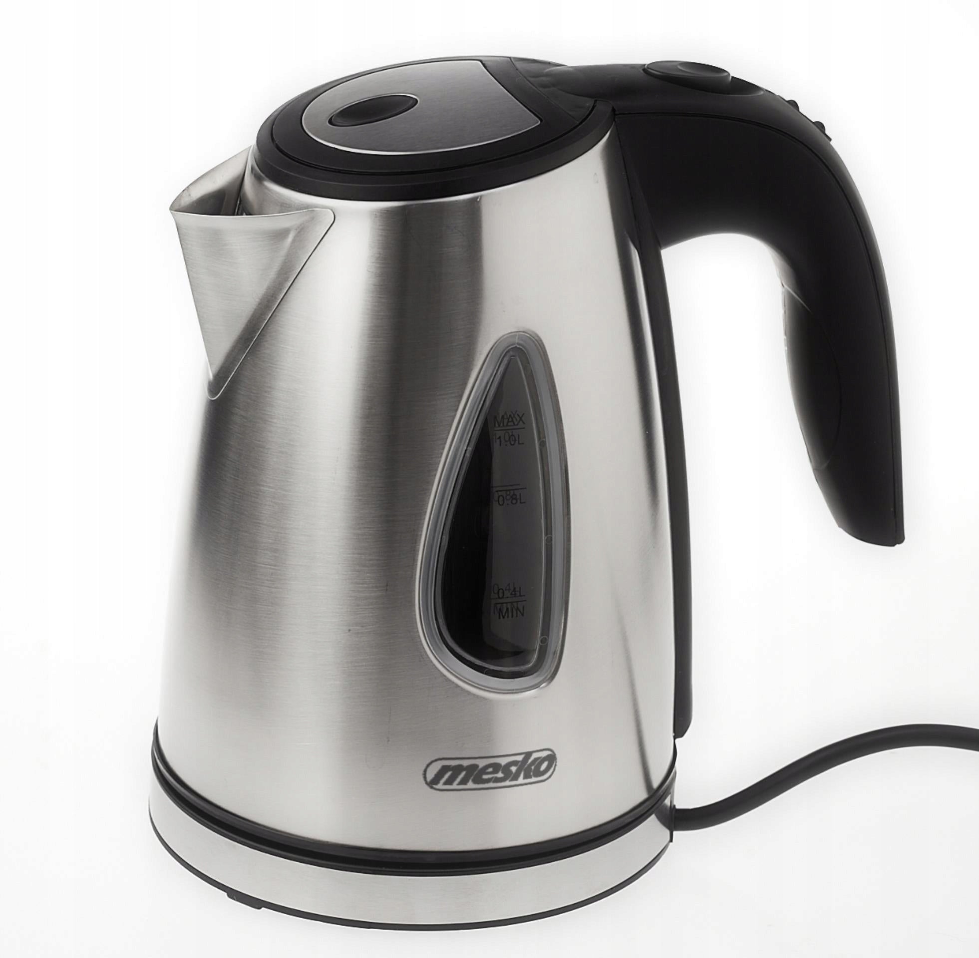 Mažas metalinis elektrinis virdulys 1L 1630W LED pašvietimas kalcio filtras