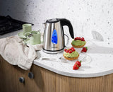 Mažas metalinis elektrinis virdulys 1L 1630W LED pašvietimas kalcio filtras