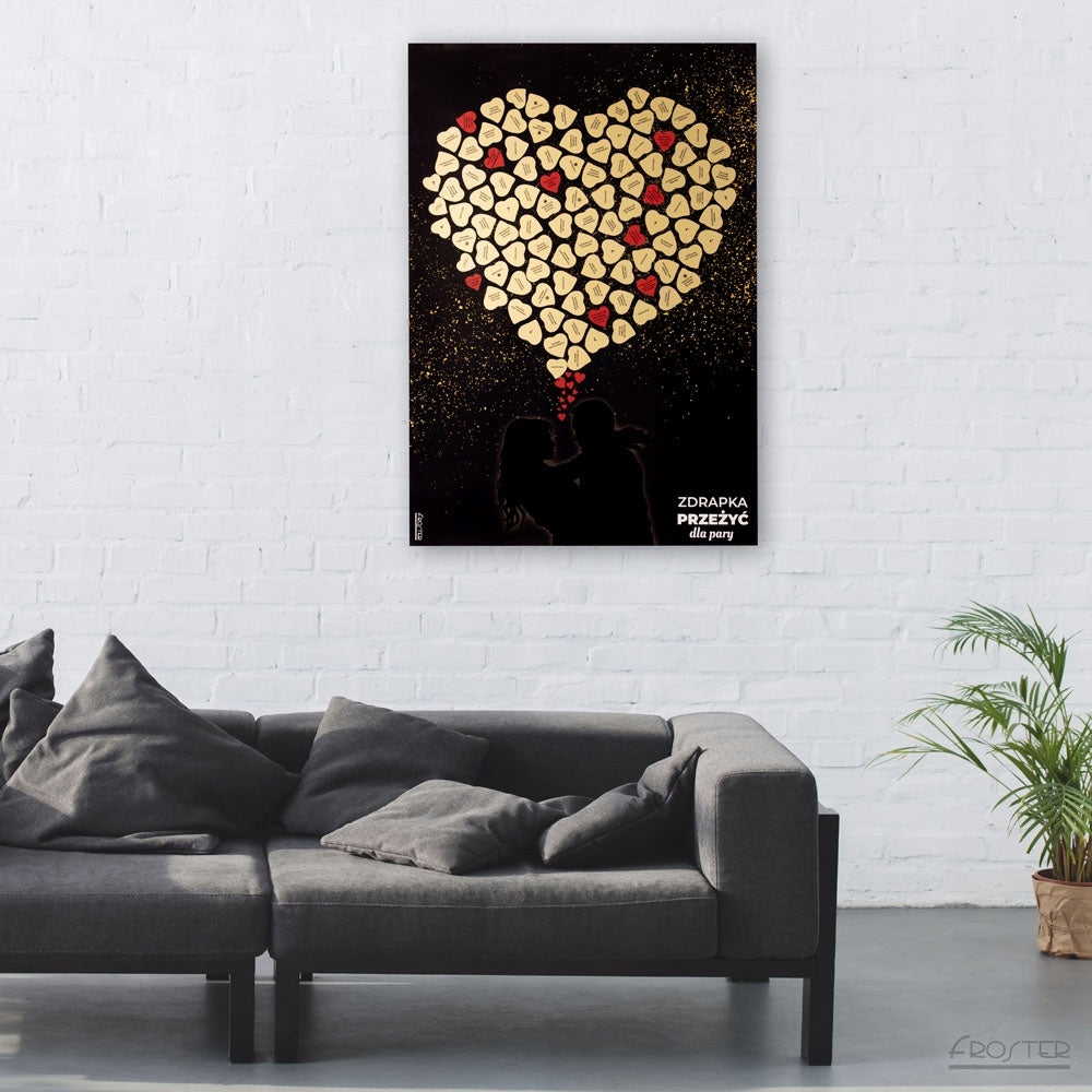 BRAIŽYKIO ŽEMĖLAPIS PLAKATAS PORAI DOVANA VALENTINO DIENAI