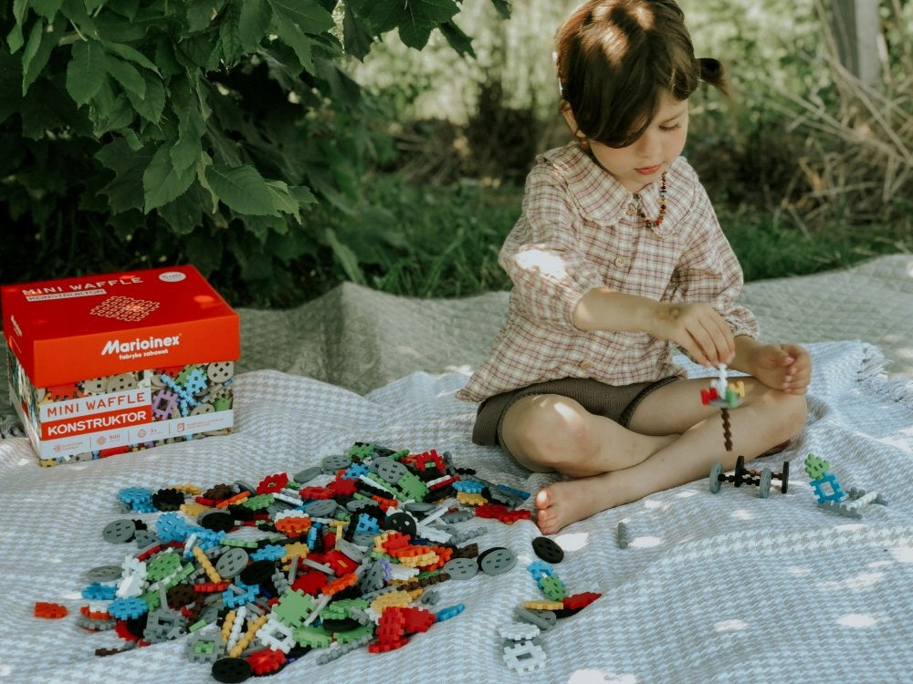 MARIOINEX statybiniai blokeliai Vaflių KONSTRUKTORIUS 300 vnt. Edukacinis 902271