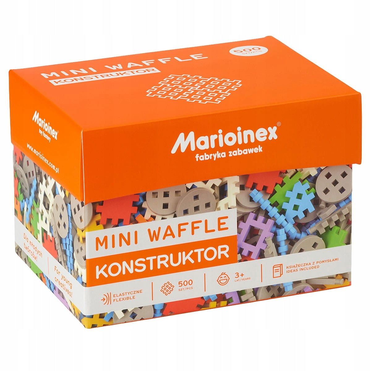 MARIOINEX MINI WAFFLE 902288 KONSTRUKTORIUS 500 elementų