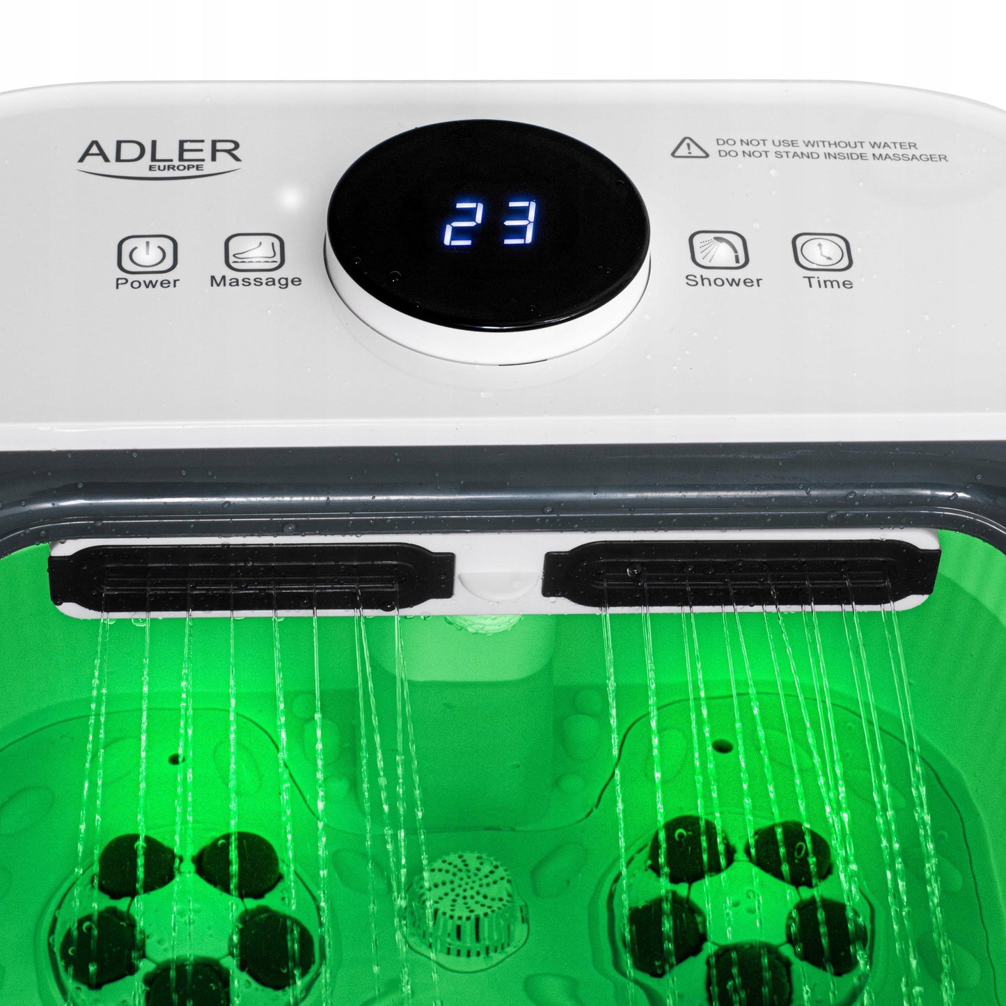 Vandens pėdų masažuoklis Hidromasažuoklis Šildymas Laikmatis Masažuojantys voleliai