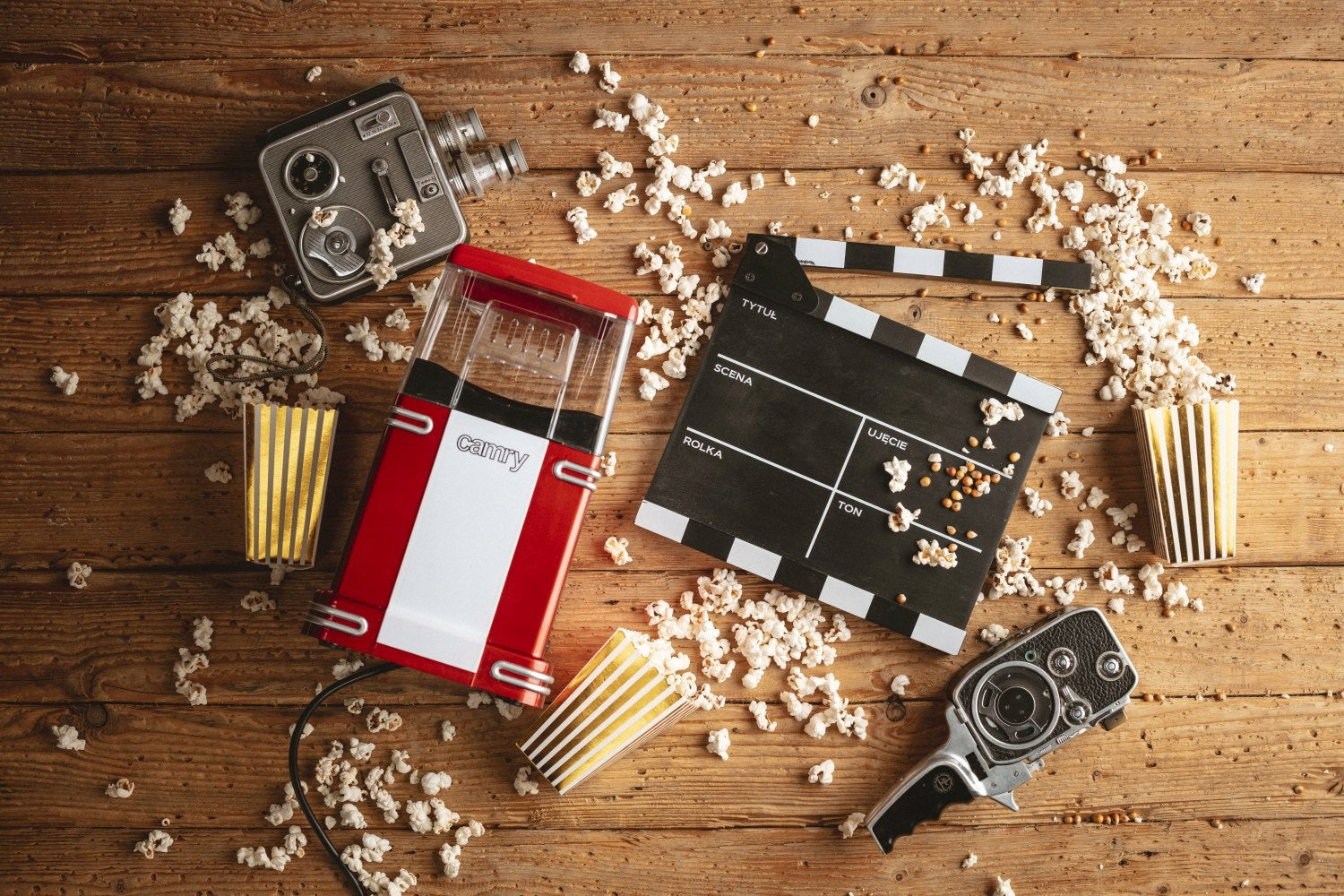 Popcornų aparatas namams be riebalų 1200W Camry