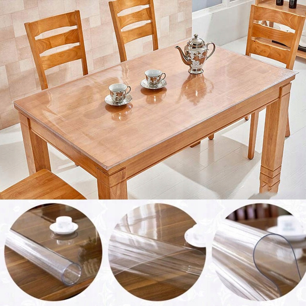 Apsauginė PVC plėvelė darbalaukiui, stalui, 160x90, storas, permatomas