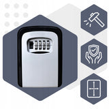 METALINĖ seifo dėžutė spyna MOKSLAI tvirtas seifas su kodu