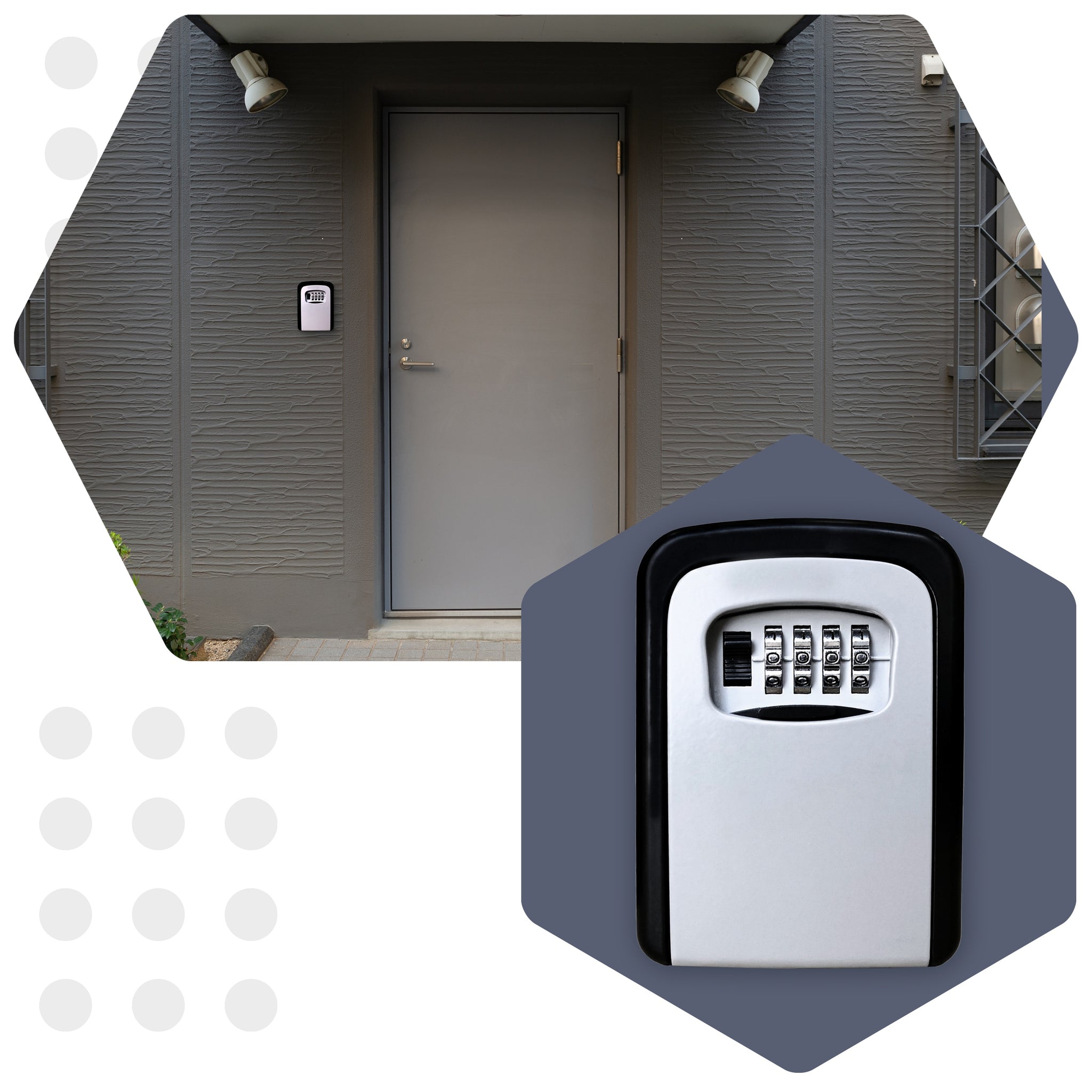 METALINĖ seifo dėžutė spyna MOKSLAI tvirtas seifas su kodu