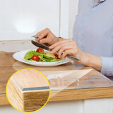 VIETA minkštas stiklo apsauginis kilimėlis STALUI, STALVIRŠIUI, RAŠOMAJAM STALUI, KOMODAI, 2mm, 80x160