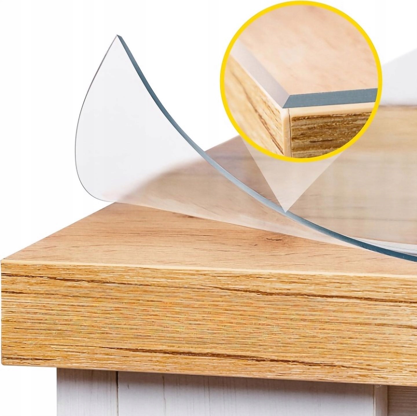 VIETA minkštas stiklo apsauginis kilimėlis STALUI, STALVIRŠIUI, RAŠOMAJAM STALUI, KOMODAI, 2mm, 80x160