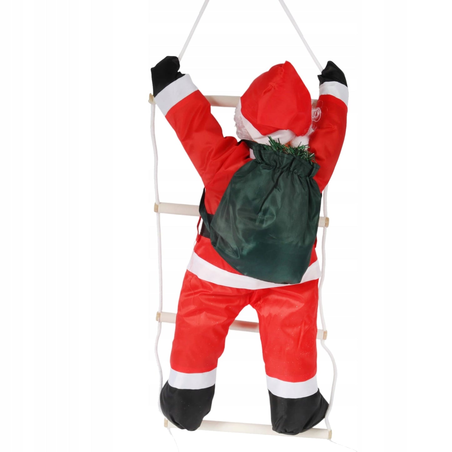 Kalėdų senelis ant kopėčių, lipantis, 60cm Kalėdinė dekoracija