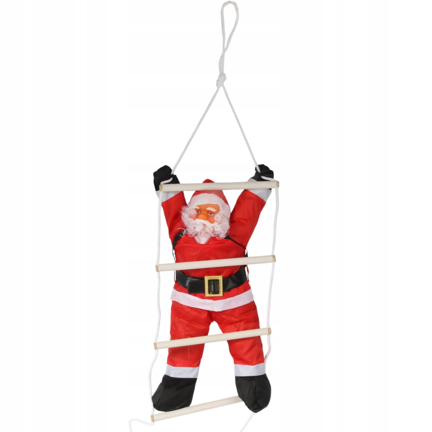 Kalėdų senelis ant kopėčių, lipantis, 60cm Kalėdinė dekoracija
