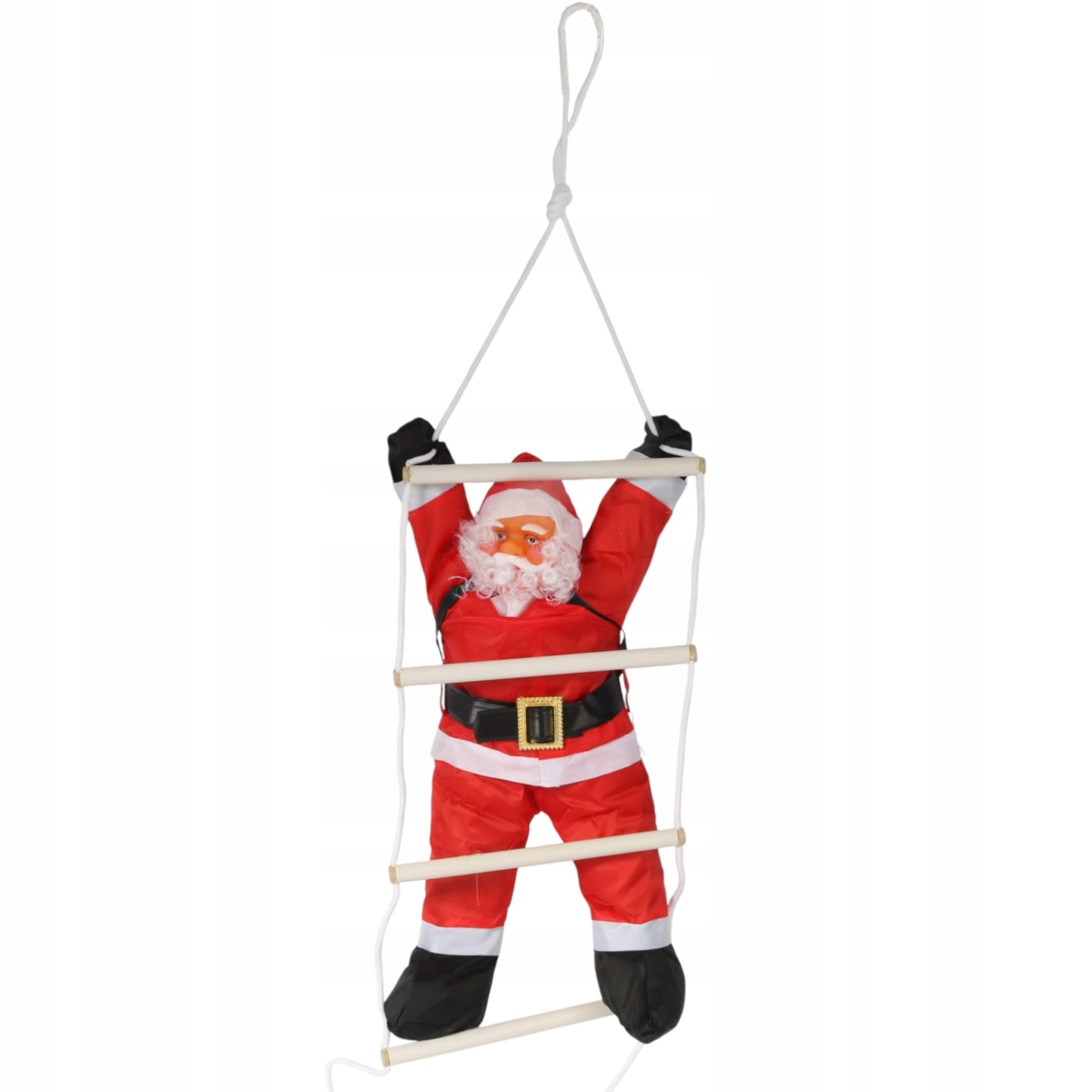 Kalėdų senelis ant kopėčių, lipantis, 60cm Kalėdinė dekoracija