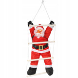 Kalėdų senelis ant kopėčių, lipantis, 60cm Kalėdinė dekoracija
