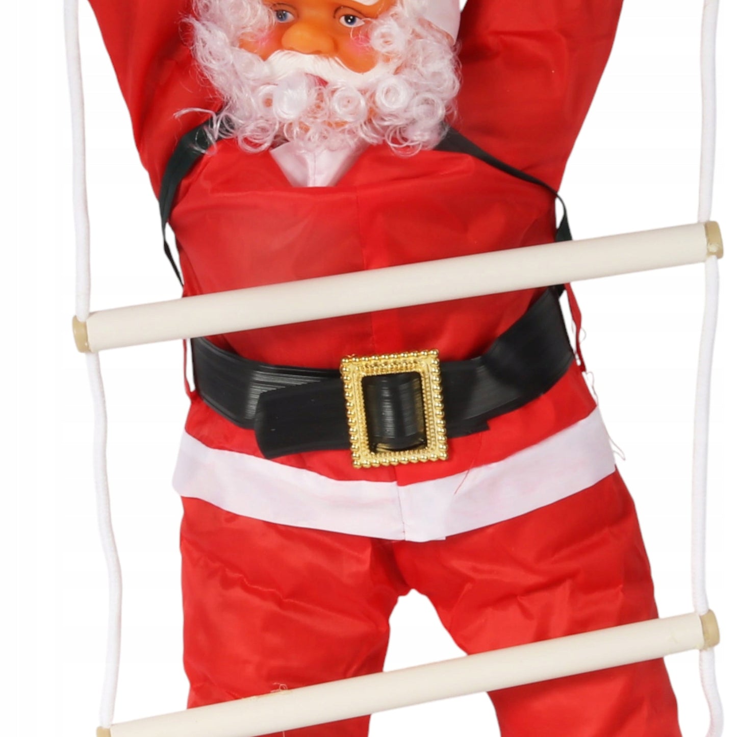 Kalėdų senelis ant kopėčių, lipantis, 60cm Kalėdinė dekoracija