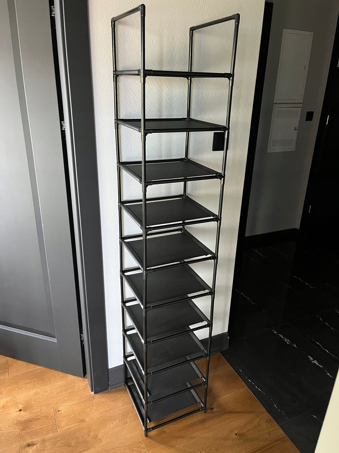 MODULINĖ KNYGŲ STOVA, LENTYNĖ, SPINTELĖ, LOFT STOVAS, 10 LYGIŲ ORGANIZATORIUS