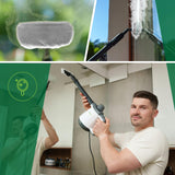 Garinis valytuvas Garų siurblys Langų valiklis Garinis mopas 2000W 3,5bar Didelis rinkinys