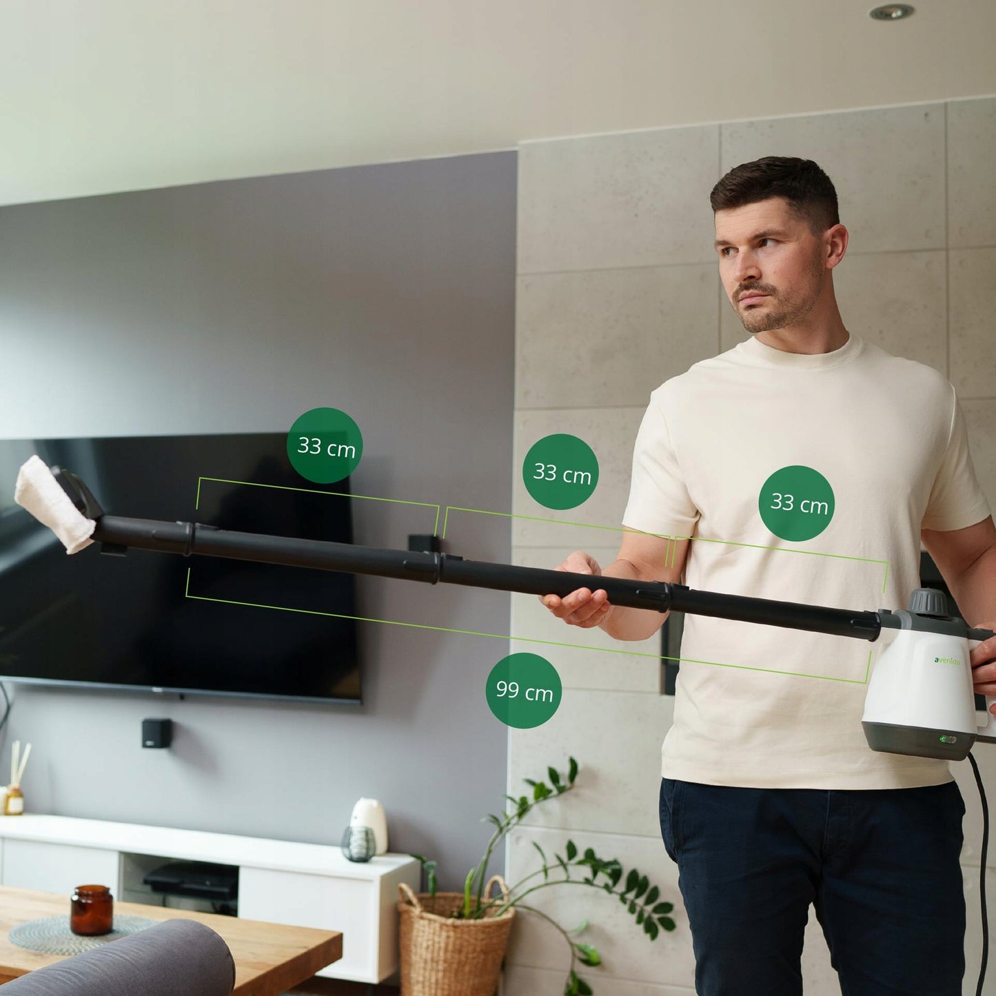 Garinis valytuvas Garų siurblys Langų valiklis Garinis mopas 2000W 3,5bar Didelis rinkinys