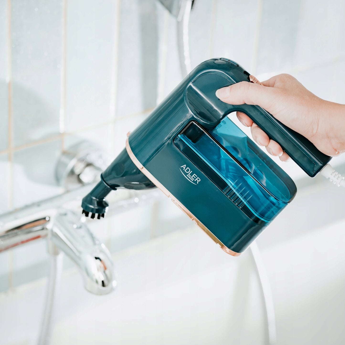 Kompaktiškas garų valytuvas su 5 antgaliais, garintuvas