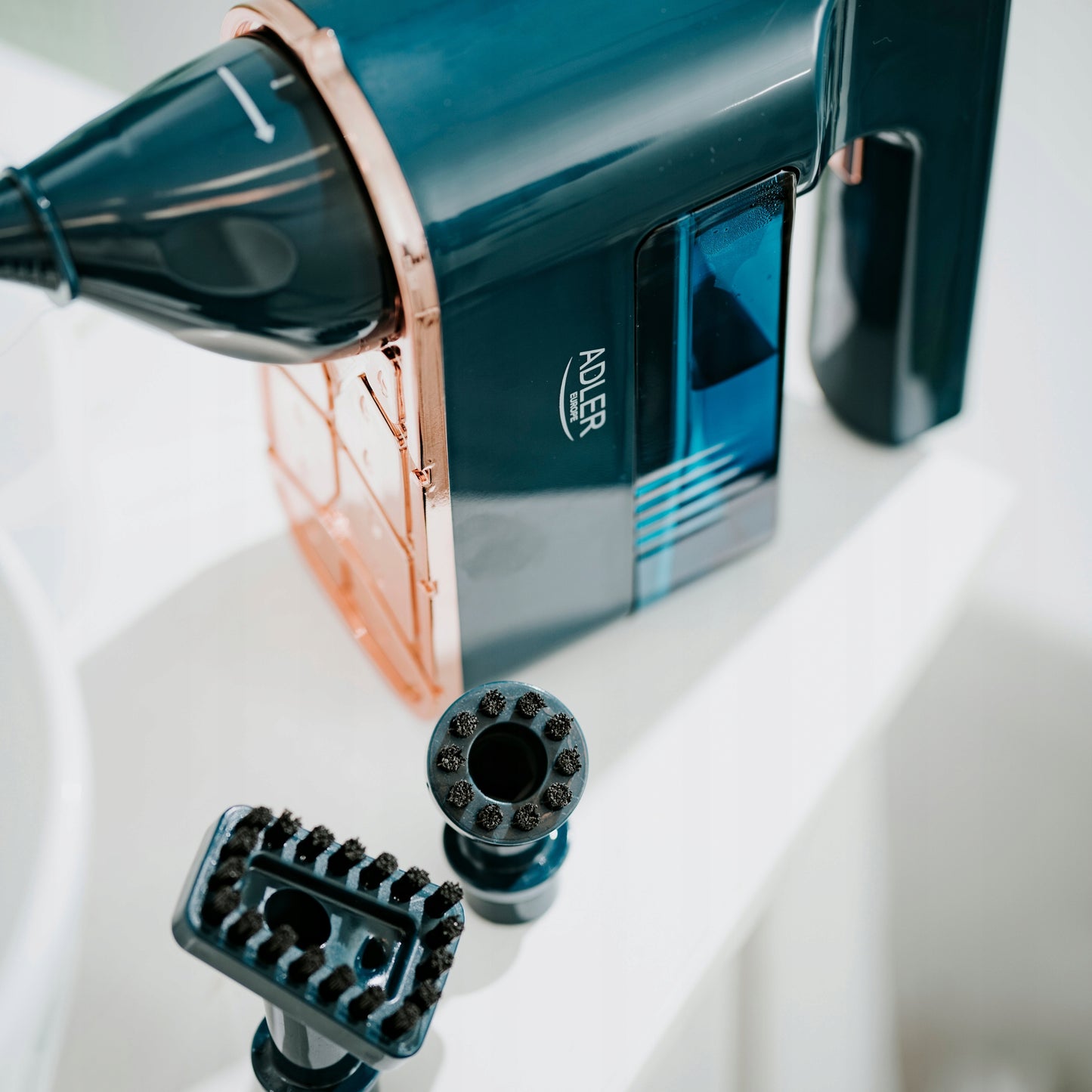 Kompaktiškas garų valytuvas su 5 antgaliais, garintuvas