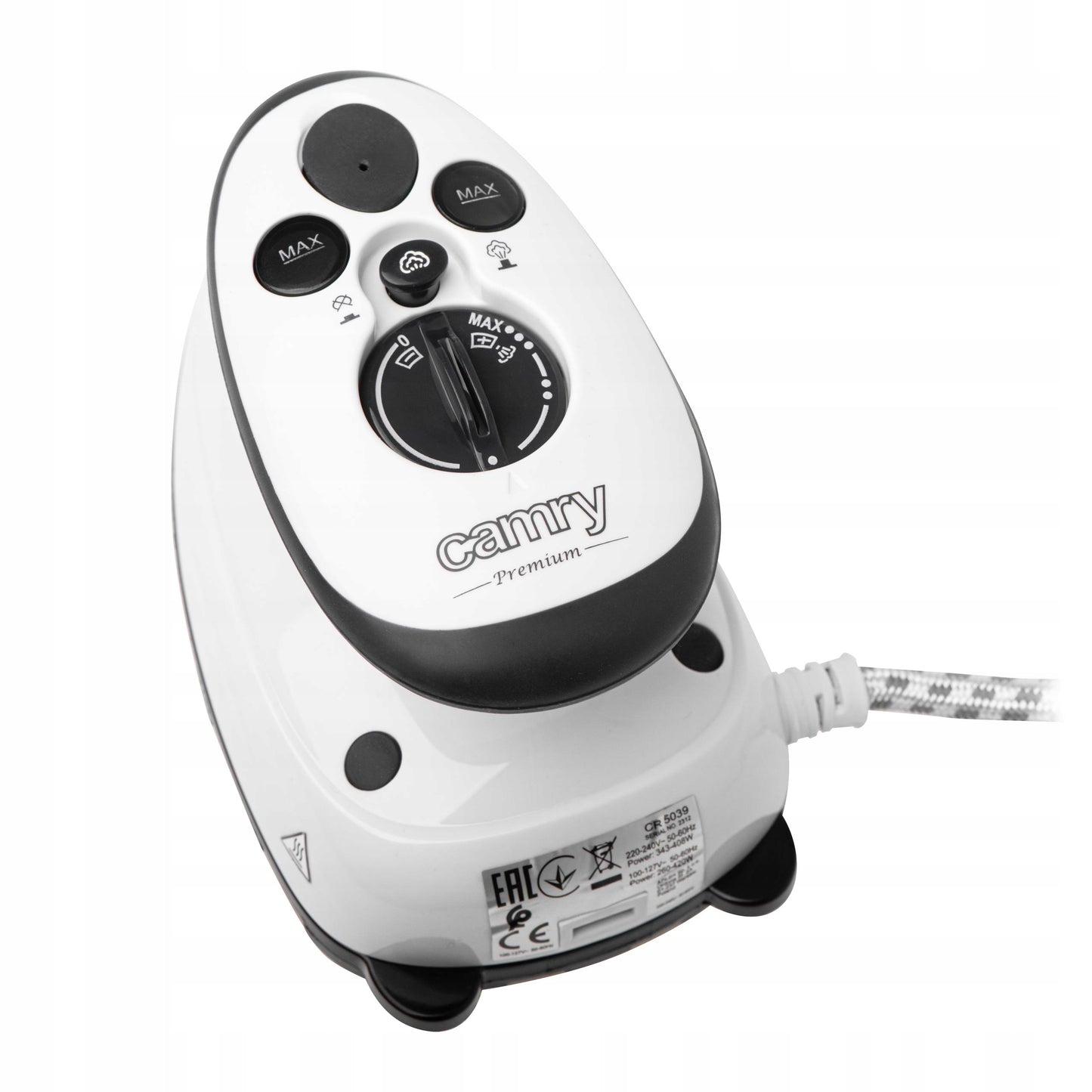 Mažas kelioninis lygintuvas su GARŲ funkcija, dvigubas maitinimas, temperatūros reguliavimas