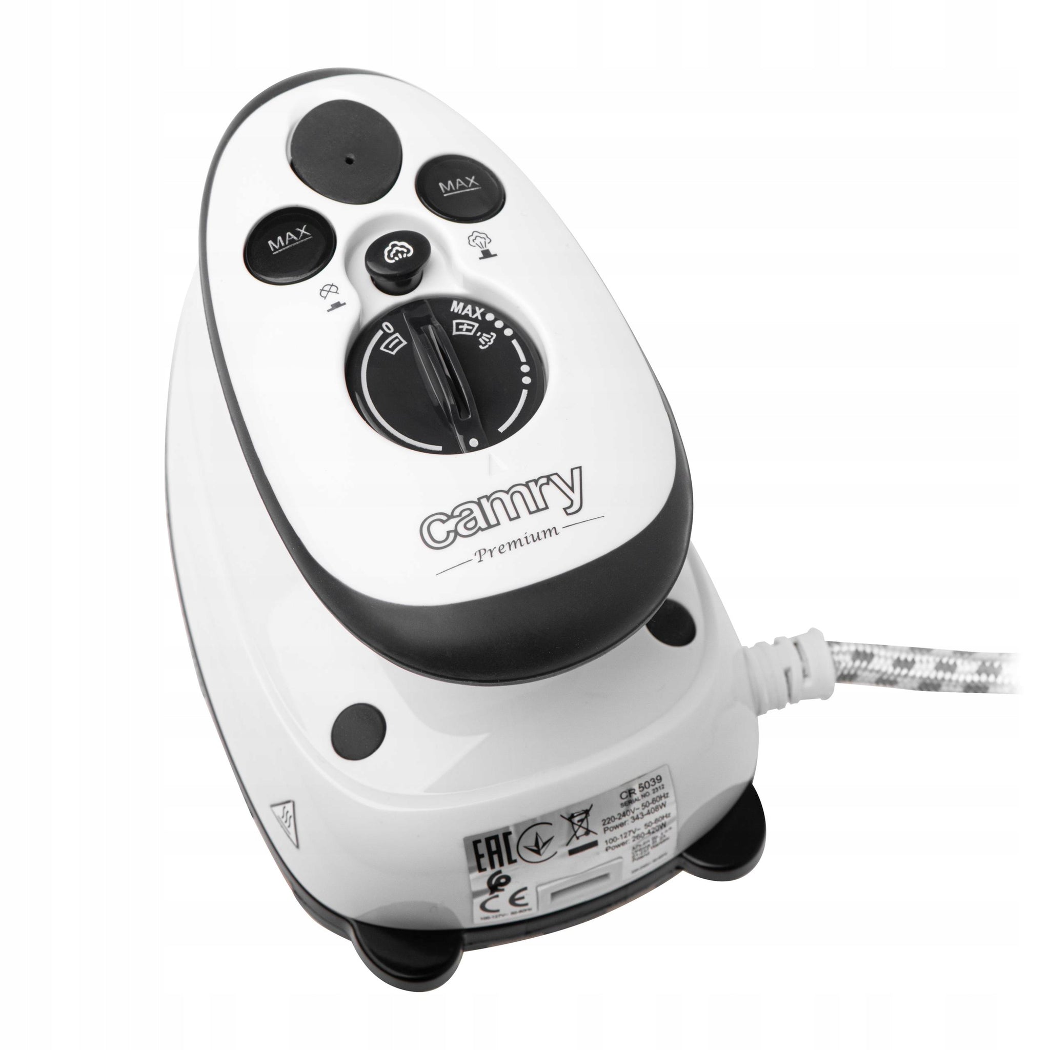 Mažas kelioninis lygintuvas su GARŲ funkcija, dvigubas maitinimas, temperatūros reguliavimas