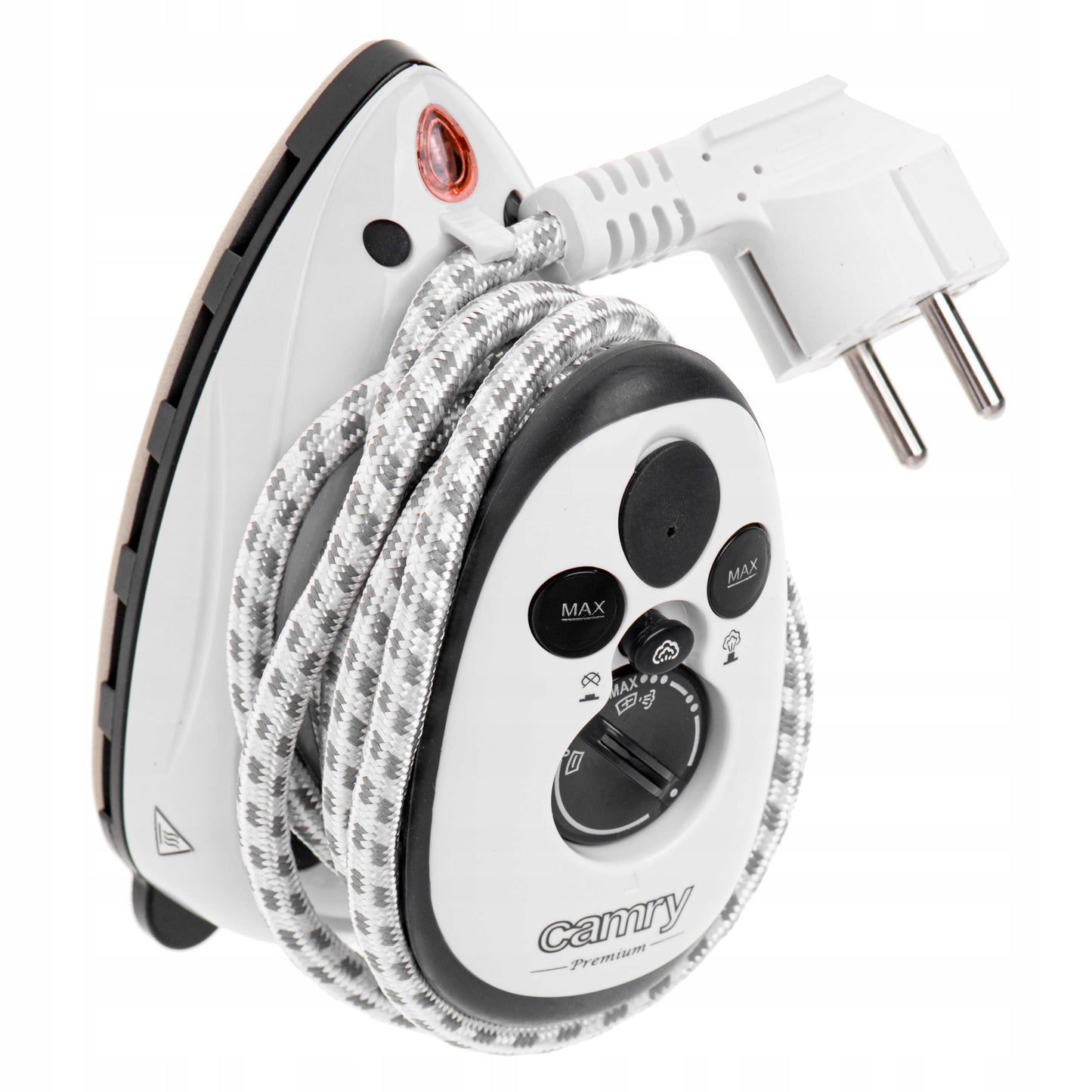 Mažas kelioninis lygintuvas su GARŲ funkcija, dvigubas maitinimas, temperatūros reguliavimas