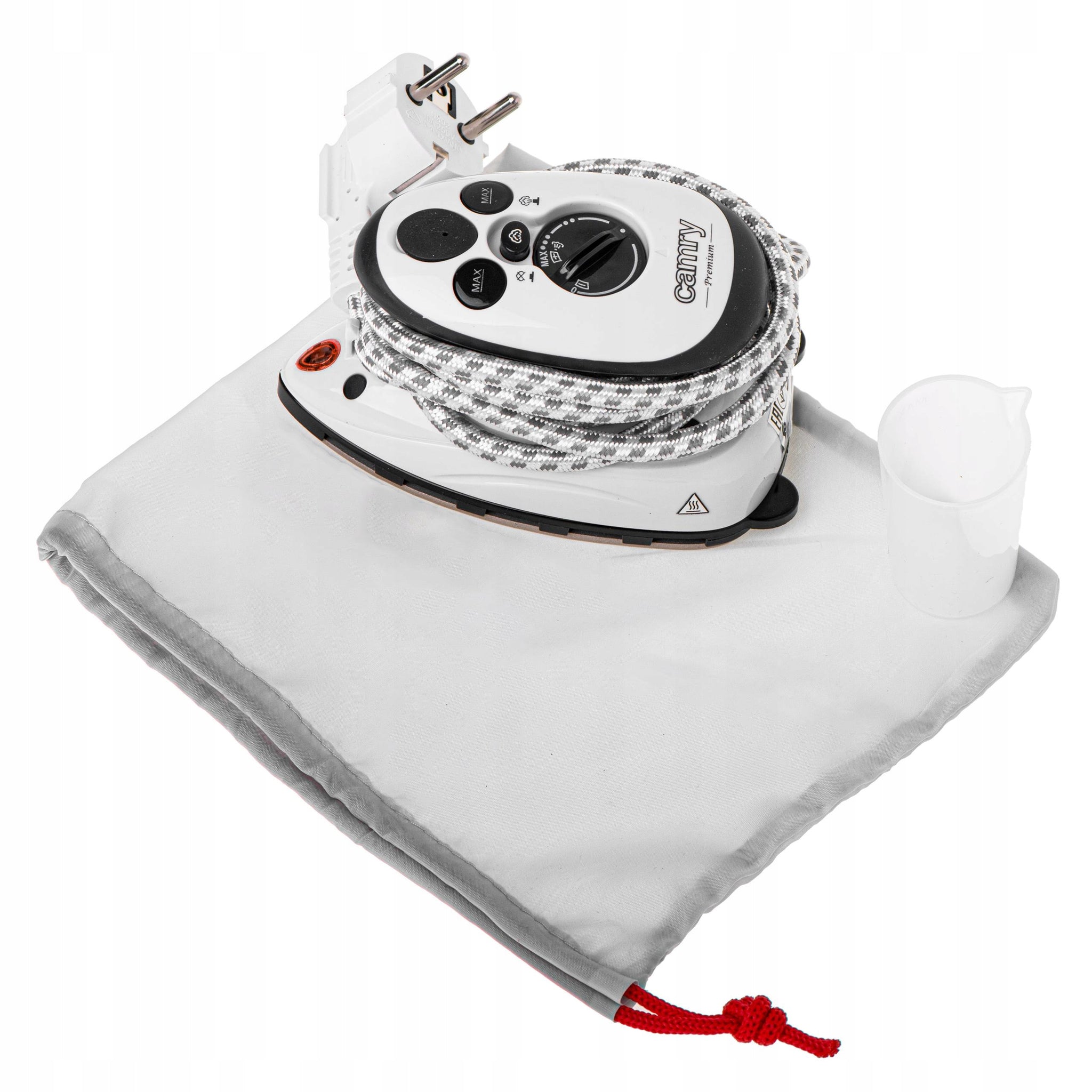 Mažas kelioninis lygintuvas su GARŲ funkcija, dvigubas maitinimas, temperatūros reguliavimas