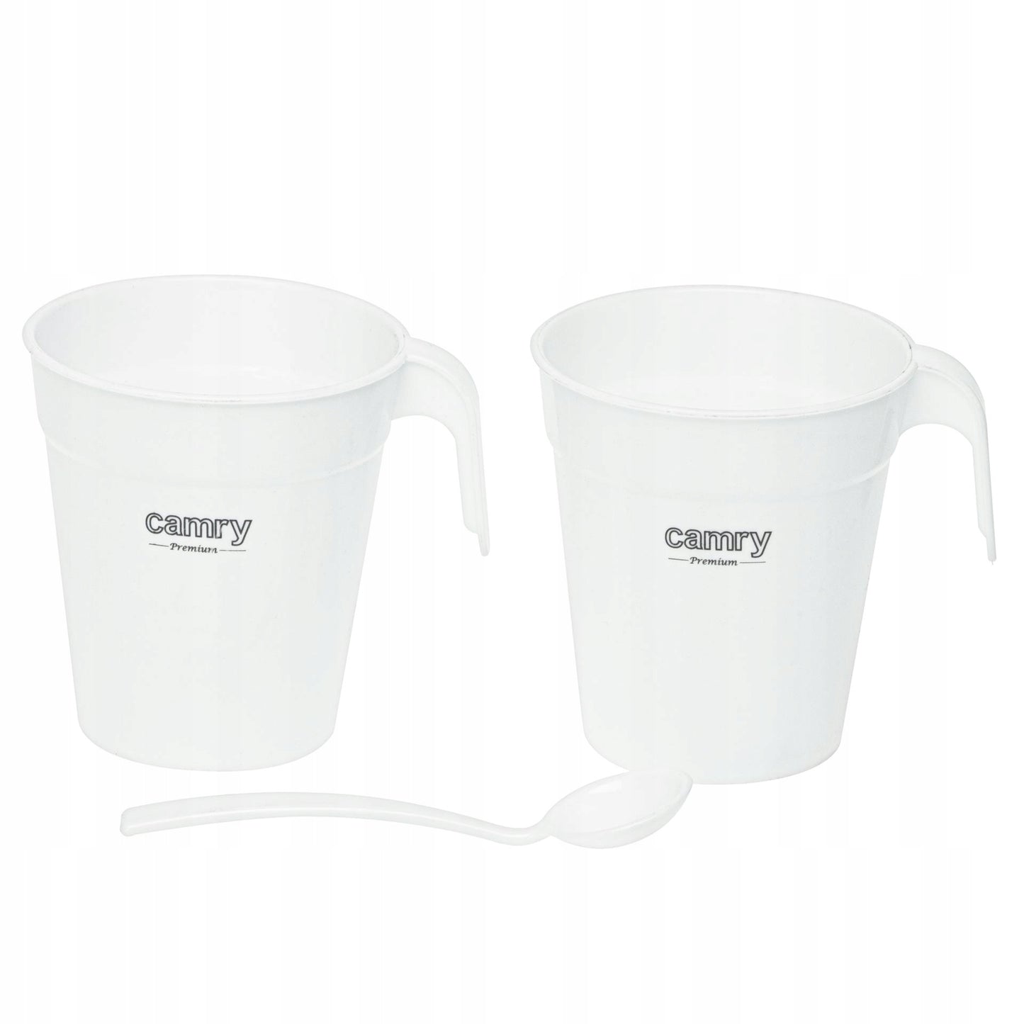 Mažas kelioninis elektrinis virdulys + 2 puodeliai ir šaukštelis, 500ml, 900W