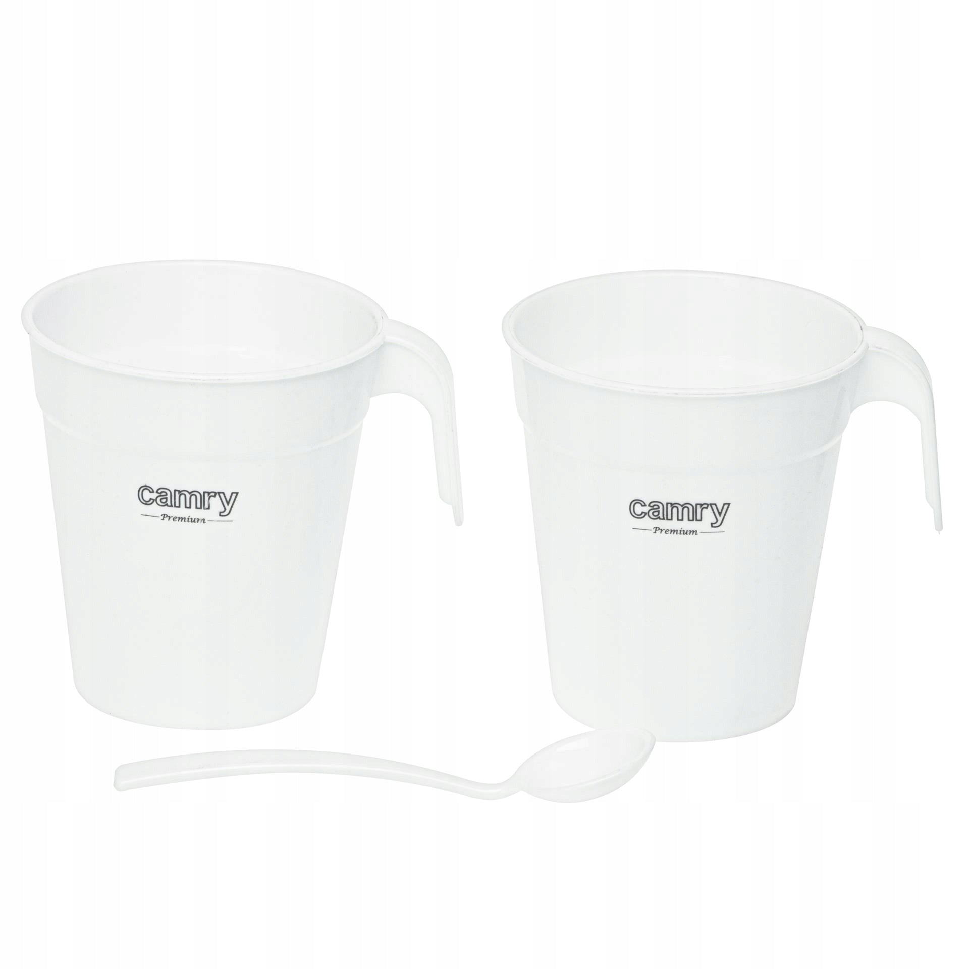 Mažas kelioninis elektrinis virdulys + 2 puodeliai ir šaukštelis, 500ml, 900W