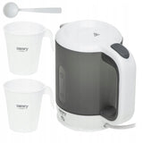 Mažas kelioninis elektrinis virdulys + 2 puodeliai ir šaukštelis, 500ml, 900W