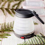 Mažas kelioninis sulankstomas elektrinis virdulys 600ml 0,6L 750W silikoninis