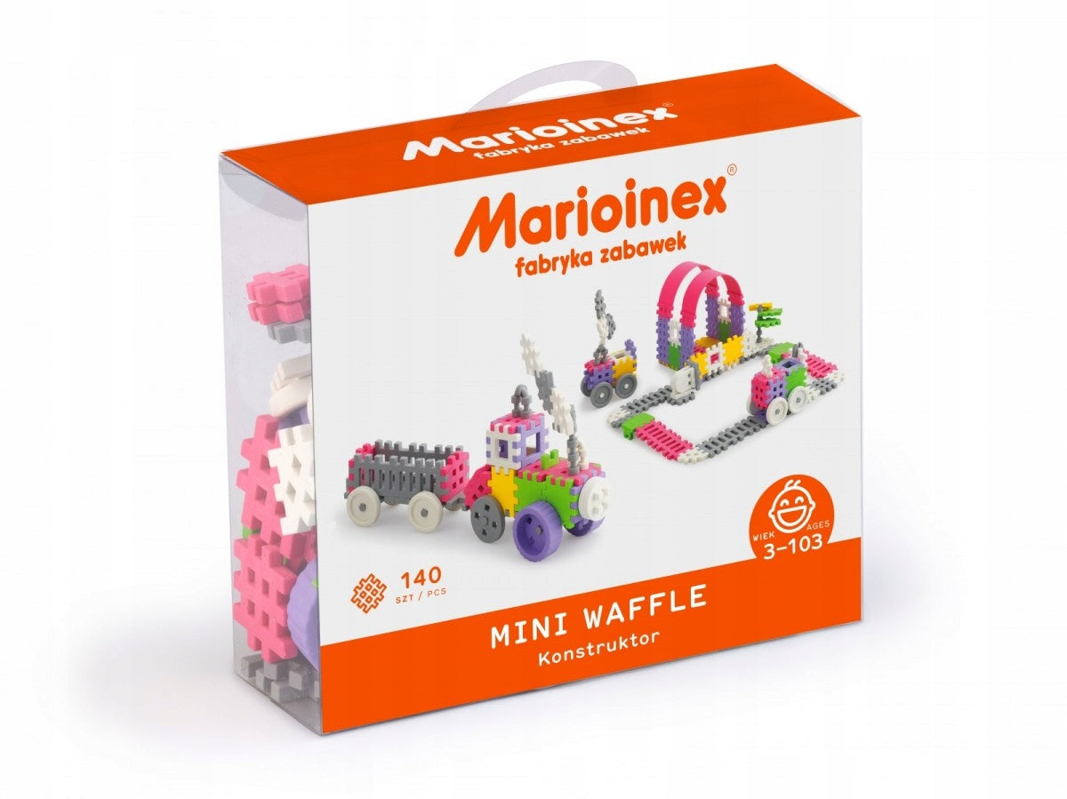 Marioinex Mini Vaflių Statybininkas 140 elementų, MERGAITĖS versija