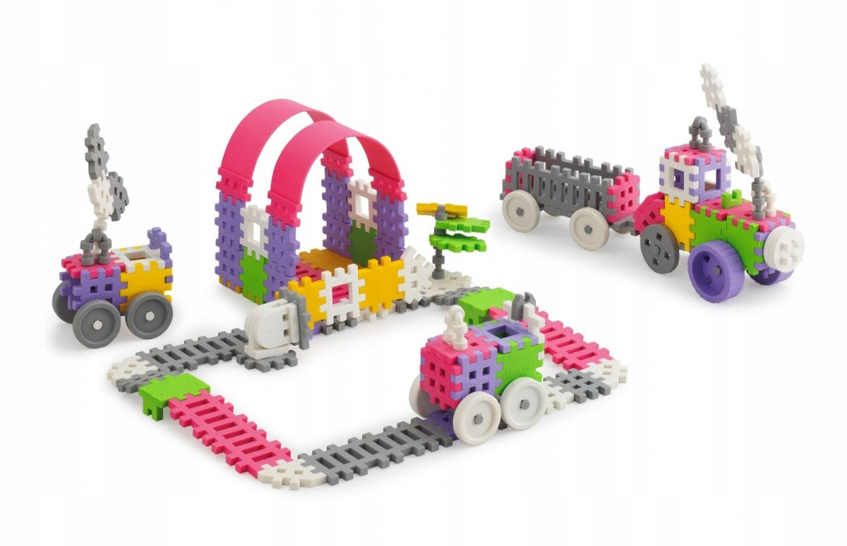 Marioinex Mini Vaflių Statybininkas 140 elementų, MERGAITĖS versija