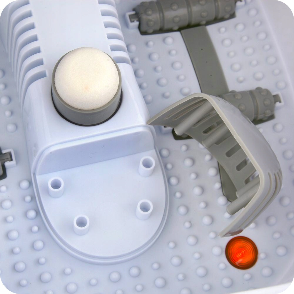 Elektrinis pėdų masažuoklis vandens, burbuliukų, vibracijos, sausam naudojimui